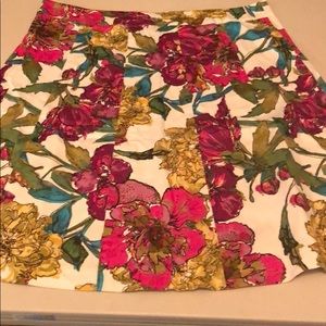 Lane Bryant knee length flower skirt size 16